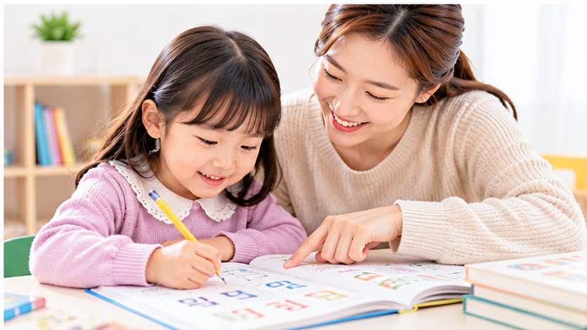 숫자와 한글 공부 활동